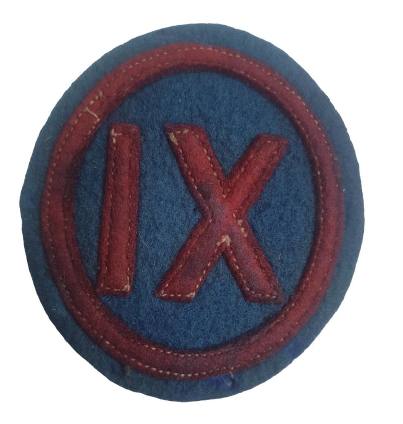 a us 9th corps patch