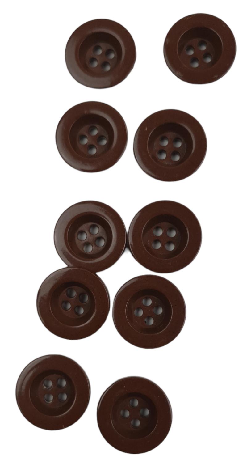 10 Italian Zeltbahn buttons made of Bakelite