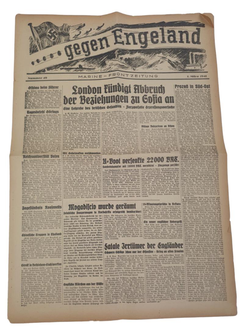A german ww2 newspaper 