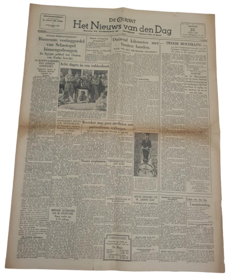 a Dutch ww2 newspaper the