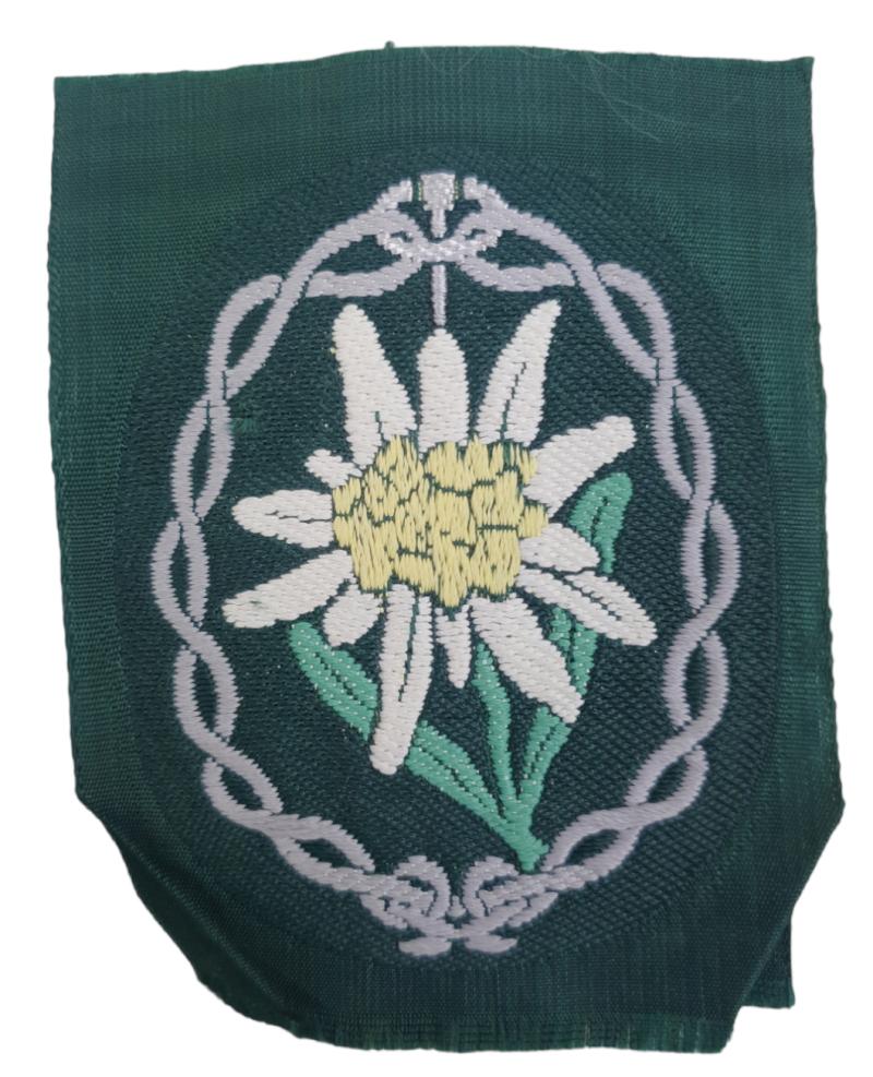 a Wehrmacht Gebirgsjäger Sleeve Edelweiss patch
