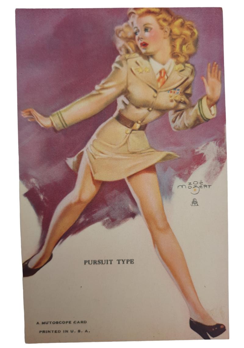 american ww2 period pin up post card