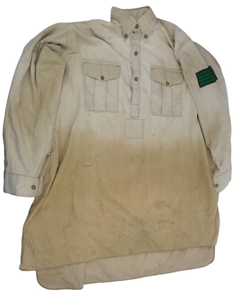 wehmacht TRICOT SHIRT with a SS-Sturmscharführer camo   insignia