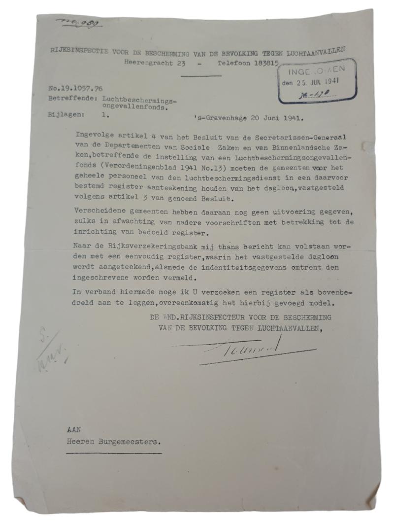 a dutch ww2 air defense document