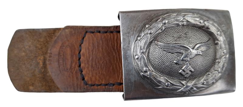 Luftwaffe Belt Buckle on leather tab
