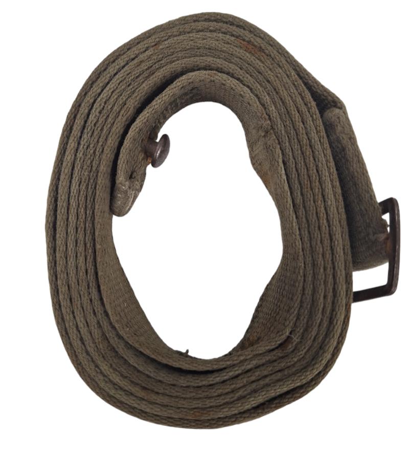 a German Wehrmacht WW2 gas mask canister carrying strap