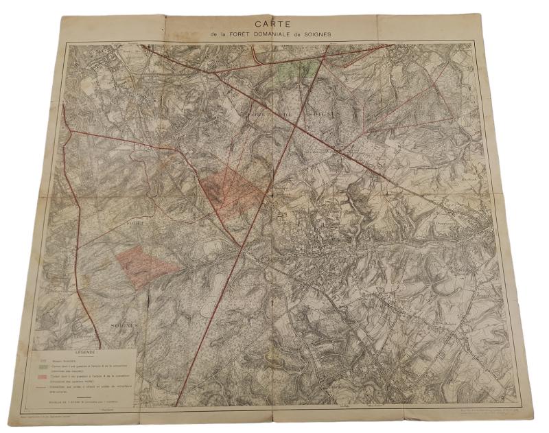 a pre-war Belgian map of Charleroi