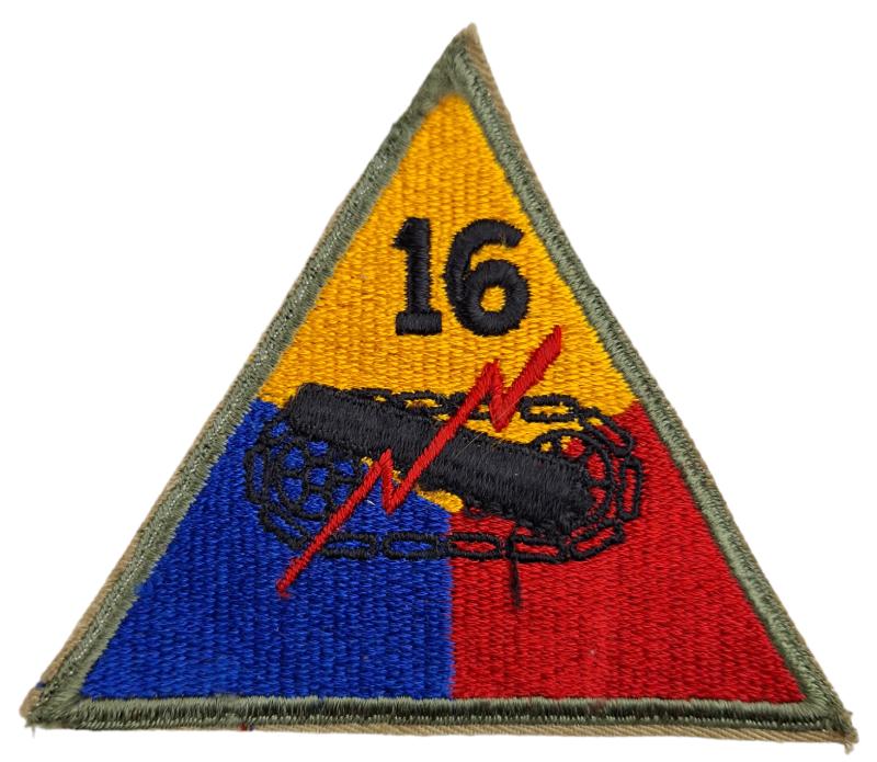 an us 16 th Armored Division patch
