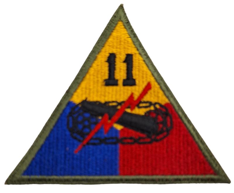 an us 11 th Armored Division patch