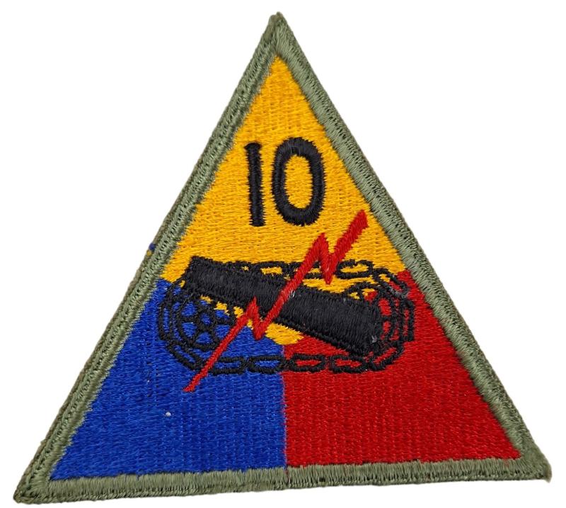 an us 10 th Armored Division patch