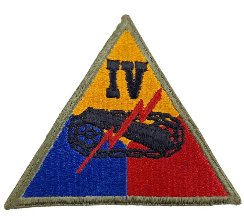 an us 4 th second  Armored corps patch