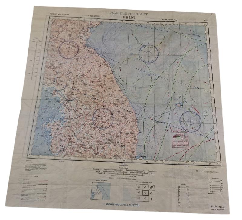 a ww2 silk escape map from 