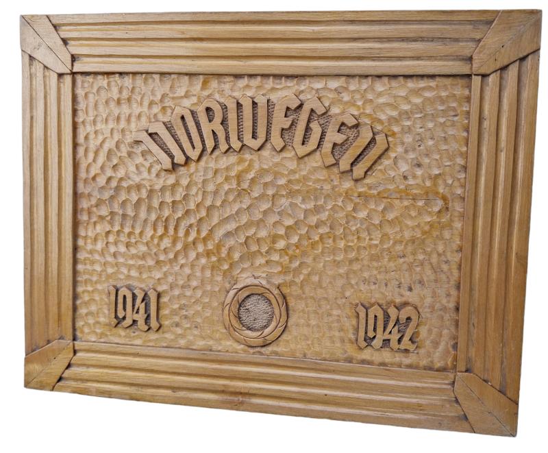 a Norwegian/German WW2 1941/1942 souvenir woode signn