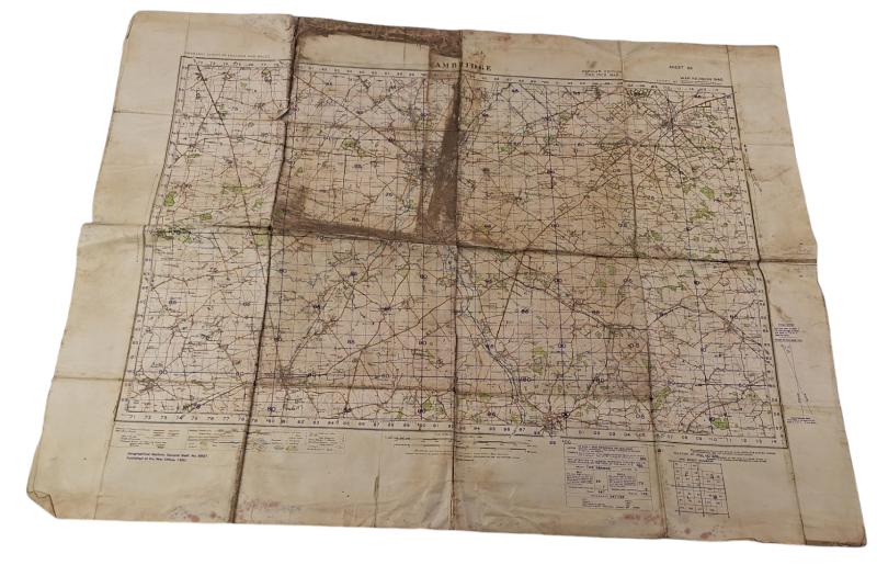 a british ww2 map of cambridge