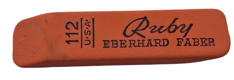 a  US WW2 Pencil Eraser marked with Eberhard faber