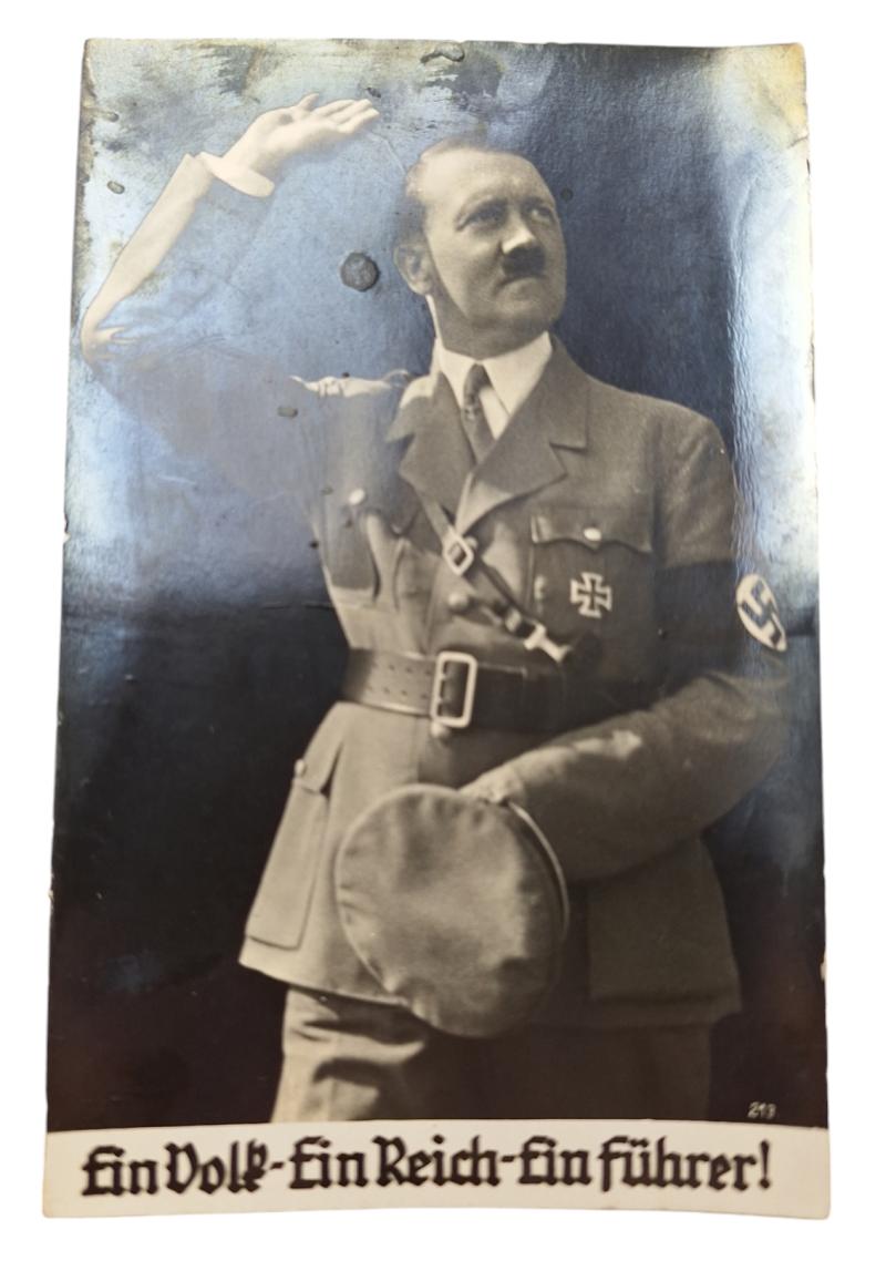 a very rare german ww2 postcard from Adolf hitler