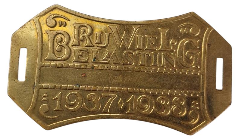 Dutch ww2 period bicycle tax year