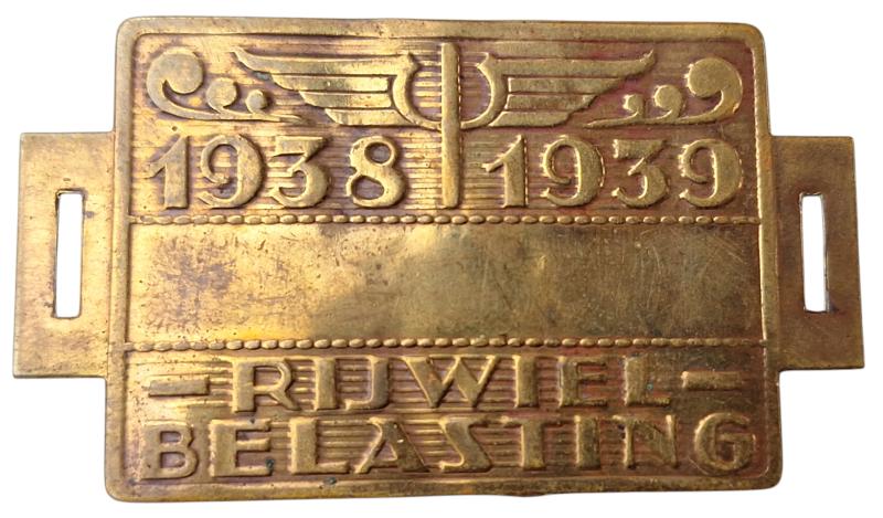 Dutch ww2 period bicycle tax year