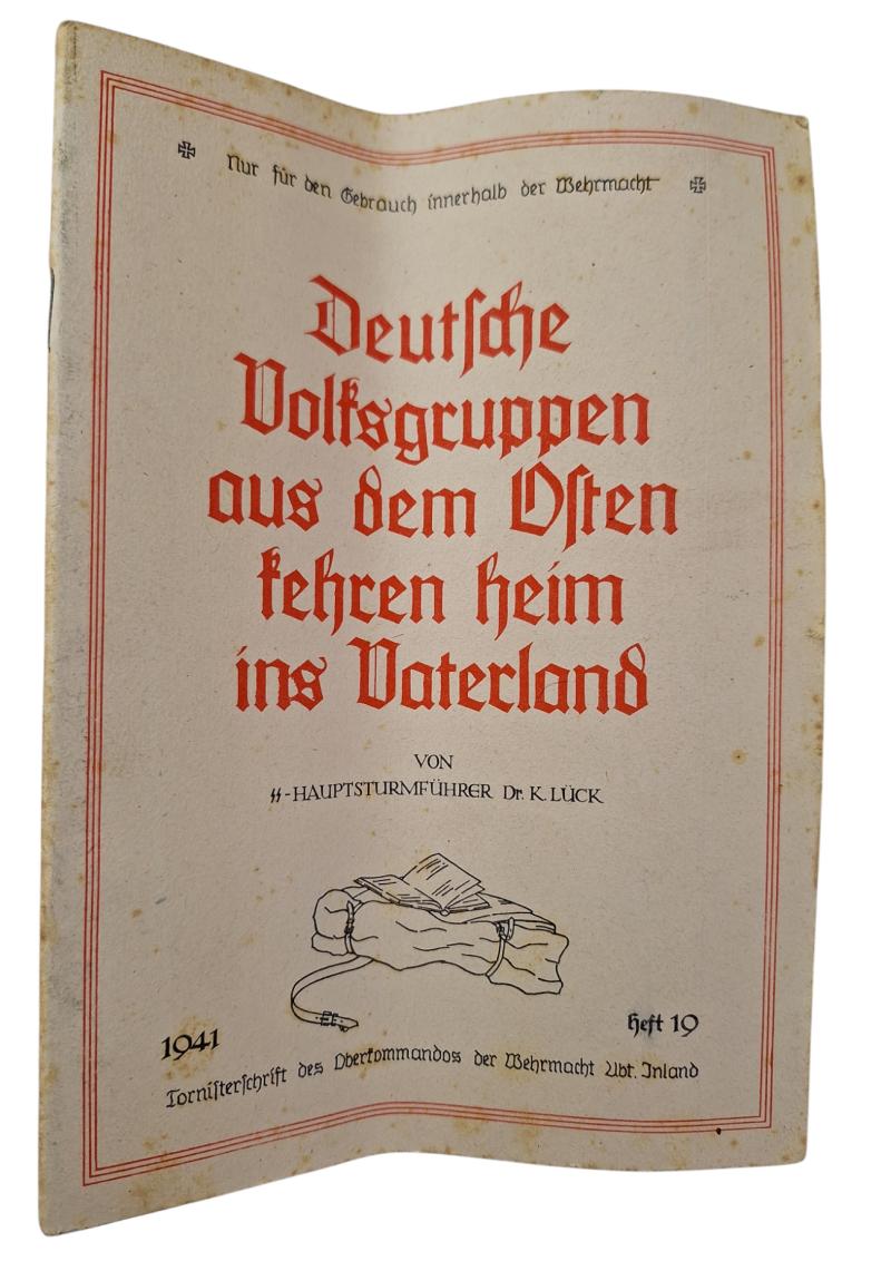 a german ww2 book  ( Deutsche Volfsgruppen aus dem Osten fehren heim ins Vaterland)