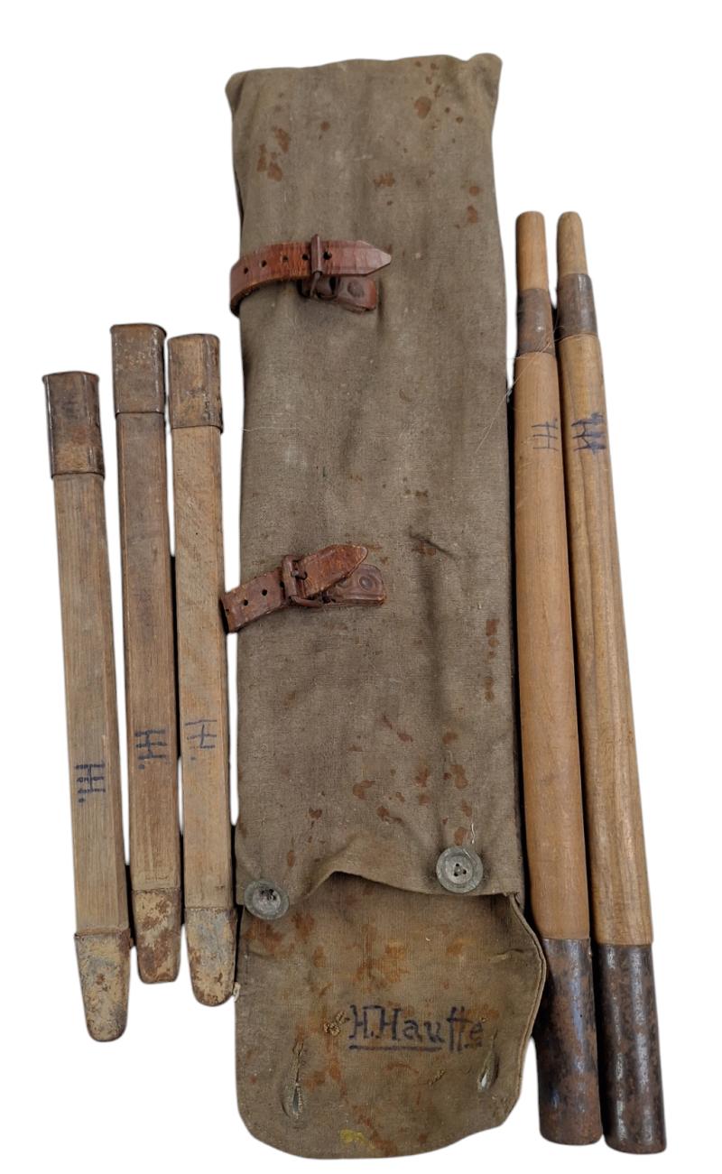 a wehrmacht tent pools and pouch
