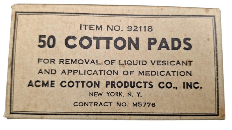 a box off us ww2 50 cottons pads