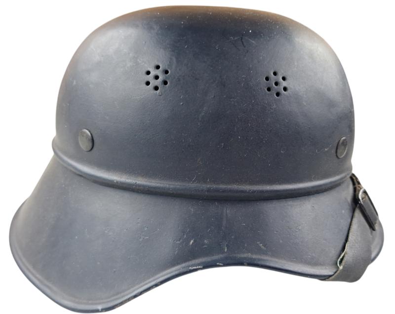 black gladiator type luftschutz helmet.