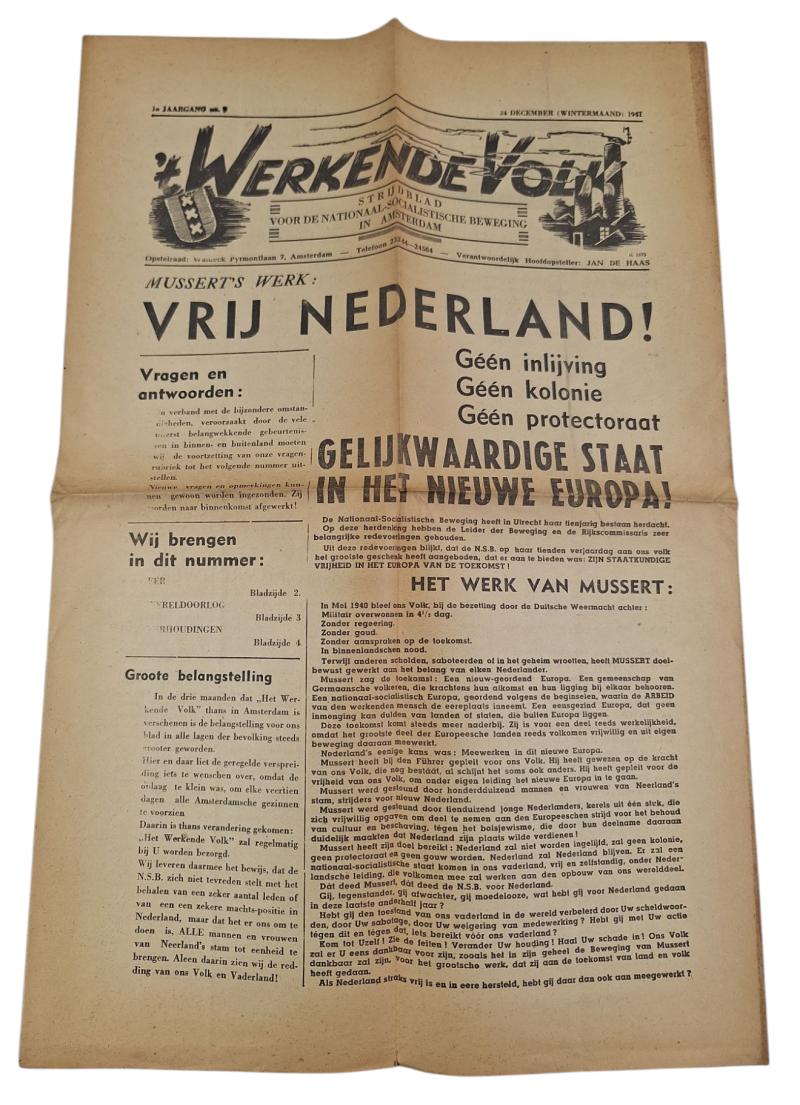 dutch national socialist movement newspaper