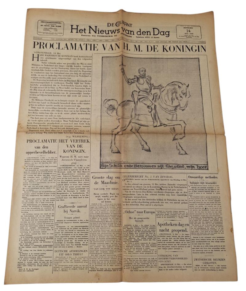 a Dutch ww2 newspaper the 