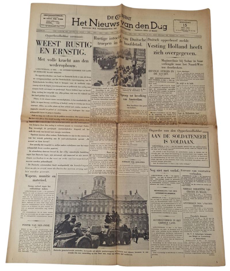 a Dutch ww2 newspaper the 