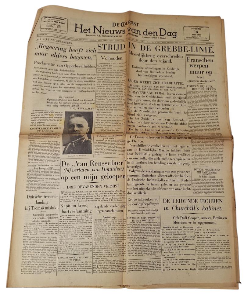 a Dutch ww2 newspaper the 