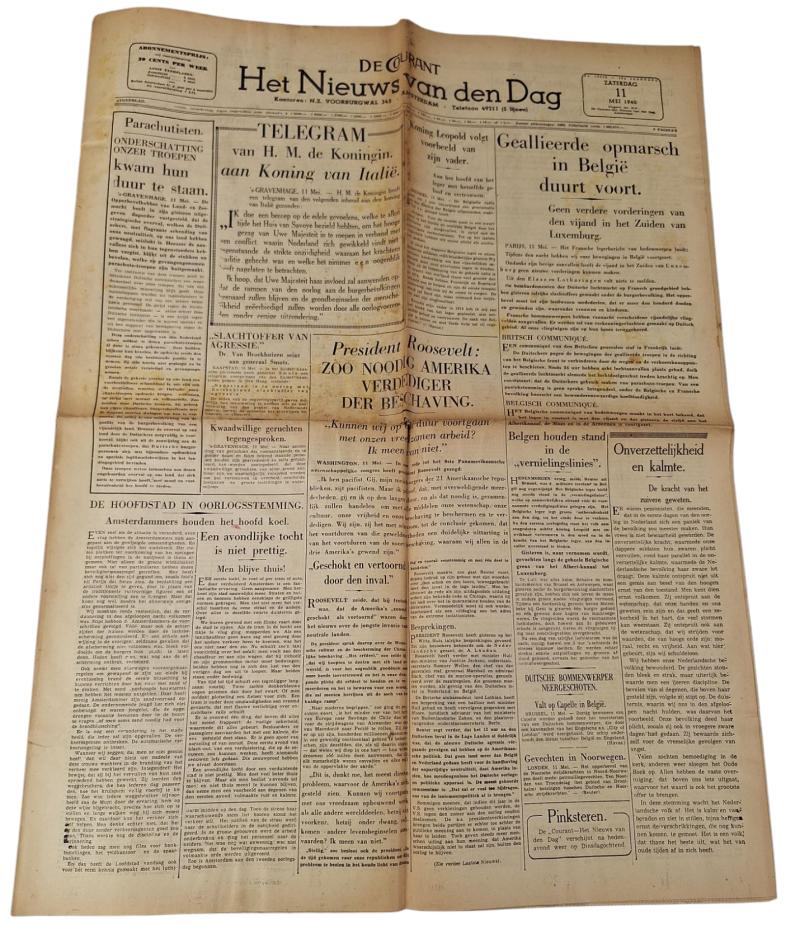 a Dutch ww2 newspaper the 
