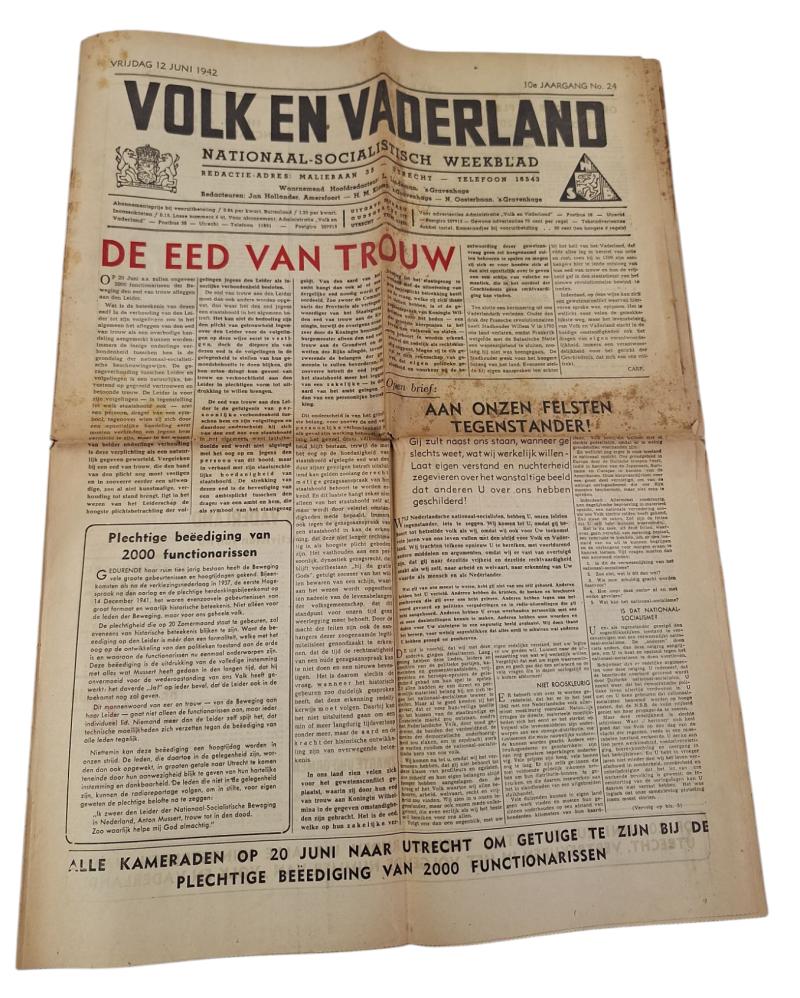 dutch national socialist movement newspaper 