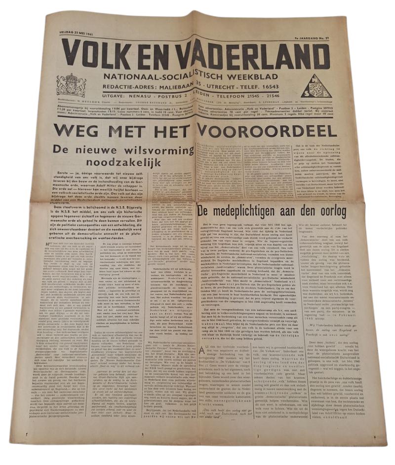 dutch national socialist movement newspaper 