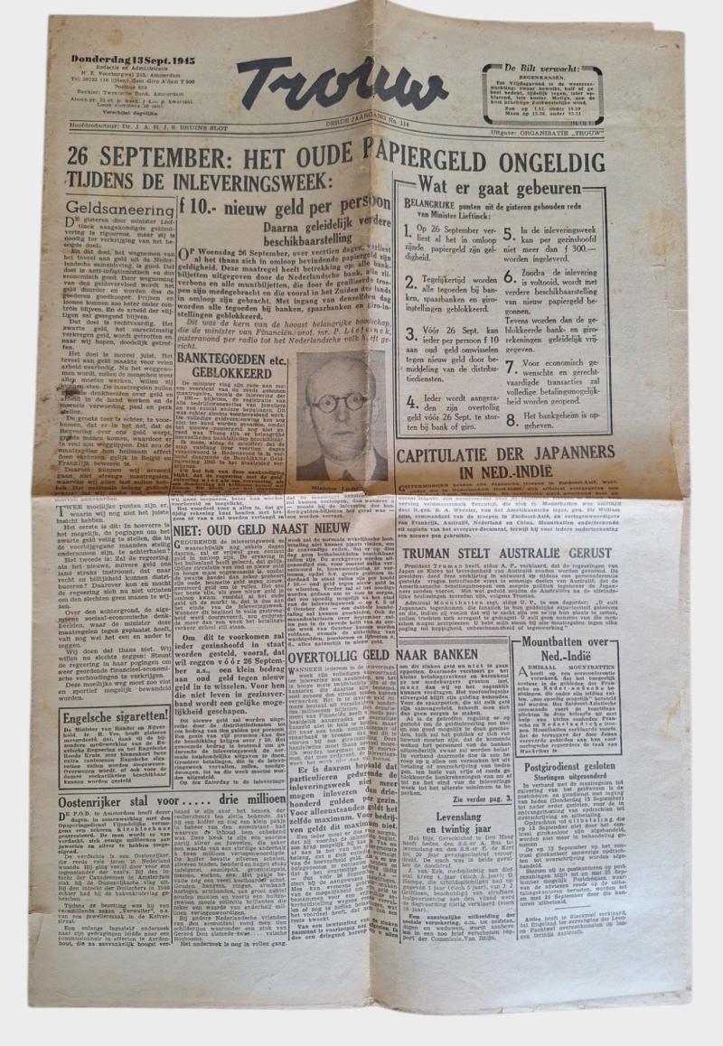 a Dutch ww2 newspaper the 