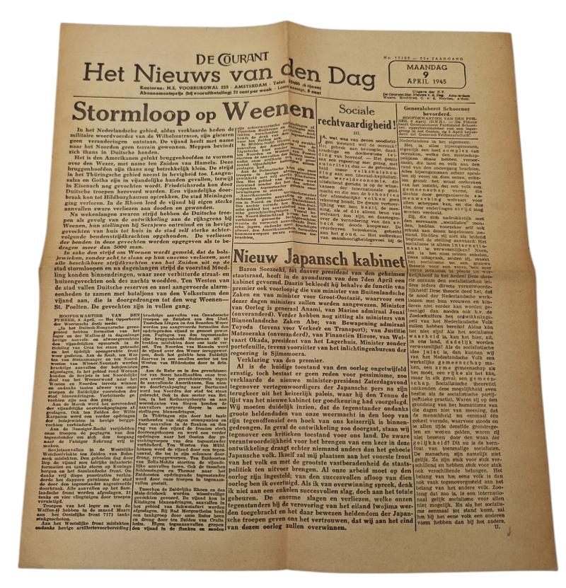 a Dutch ww2 newspaper the 