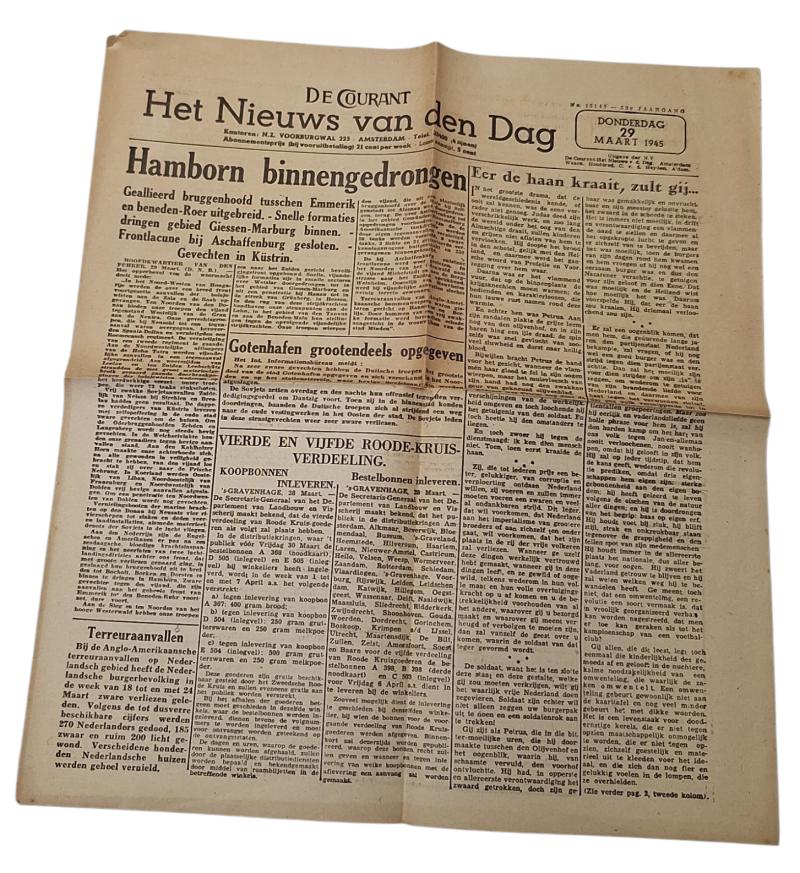 a Dutch ww2 newspaper the 
