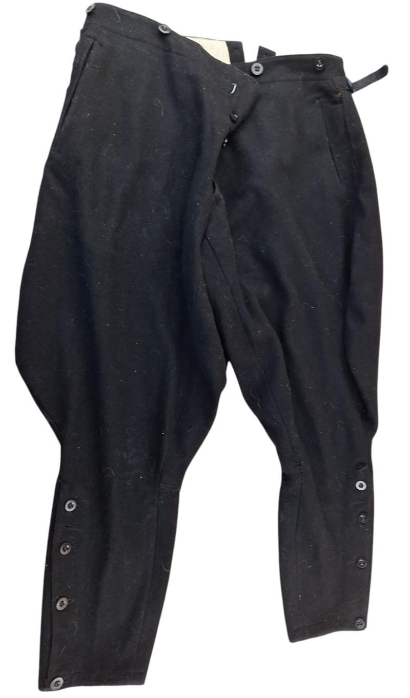 a german ww2 SS/nskk officer M32 wool black breeches
