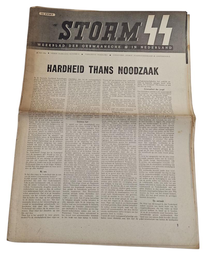 a dutch ww2 ss newspaper 