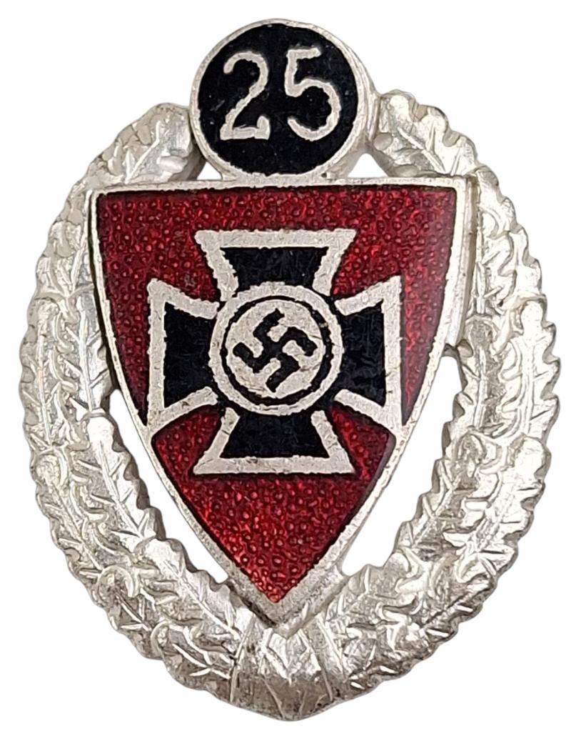 25 years membership of Deutscher Reichskriegerbund Kyffhäuser- DRKB brooch