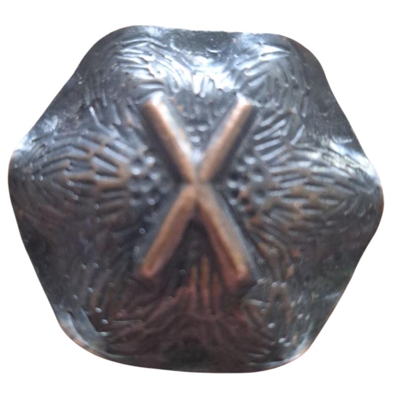 a belgian Flemish Institute for Recreation (VIVO) brooch with gebo-Rune