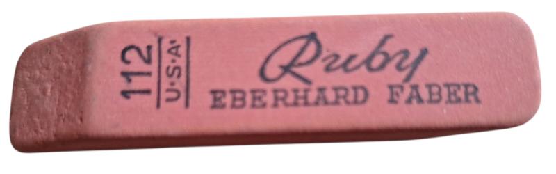 a US WW2 Pencil Eraser marked with Eberhard faber
