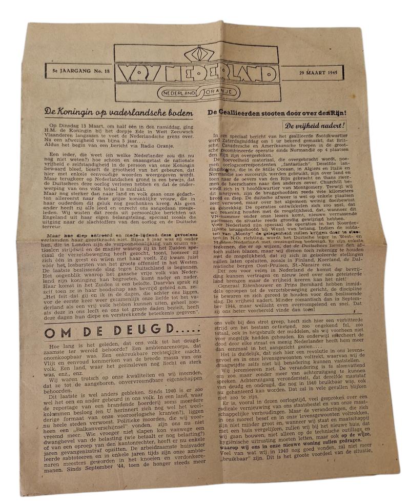 a Dutch resistance newspaper