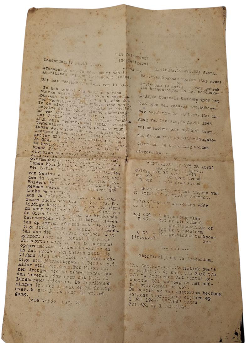 a Dutch resistance newspaper