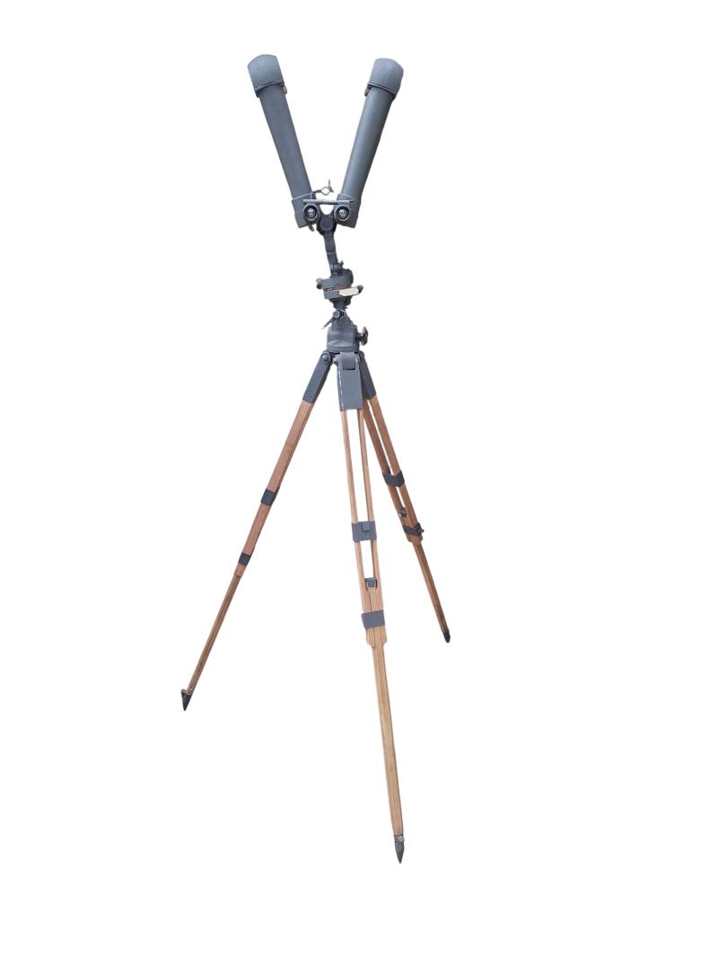 a german ww2 scissor binoculars (Scherenfernrohr)  with its original tripod