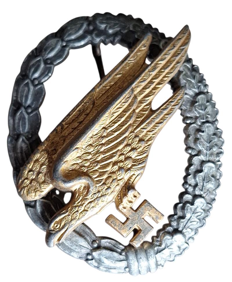 a german ww2 Fallschirmschützenabzeichen marked B&NL