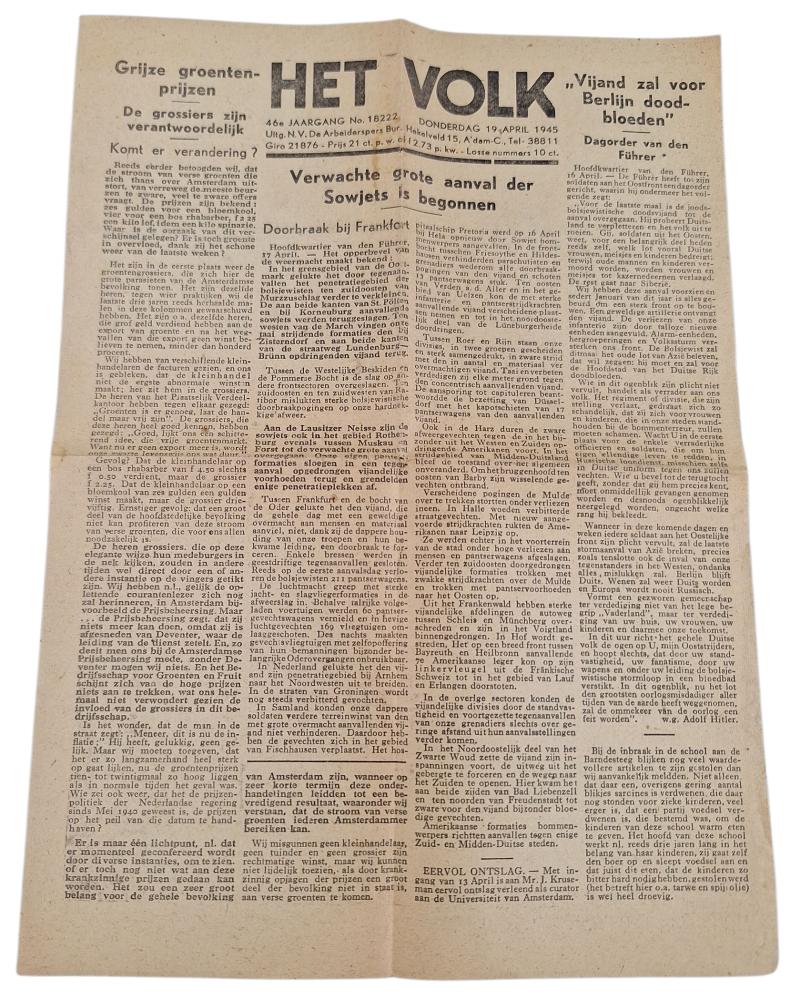 a dutch national socialist movement newspaper 
