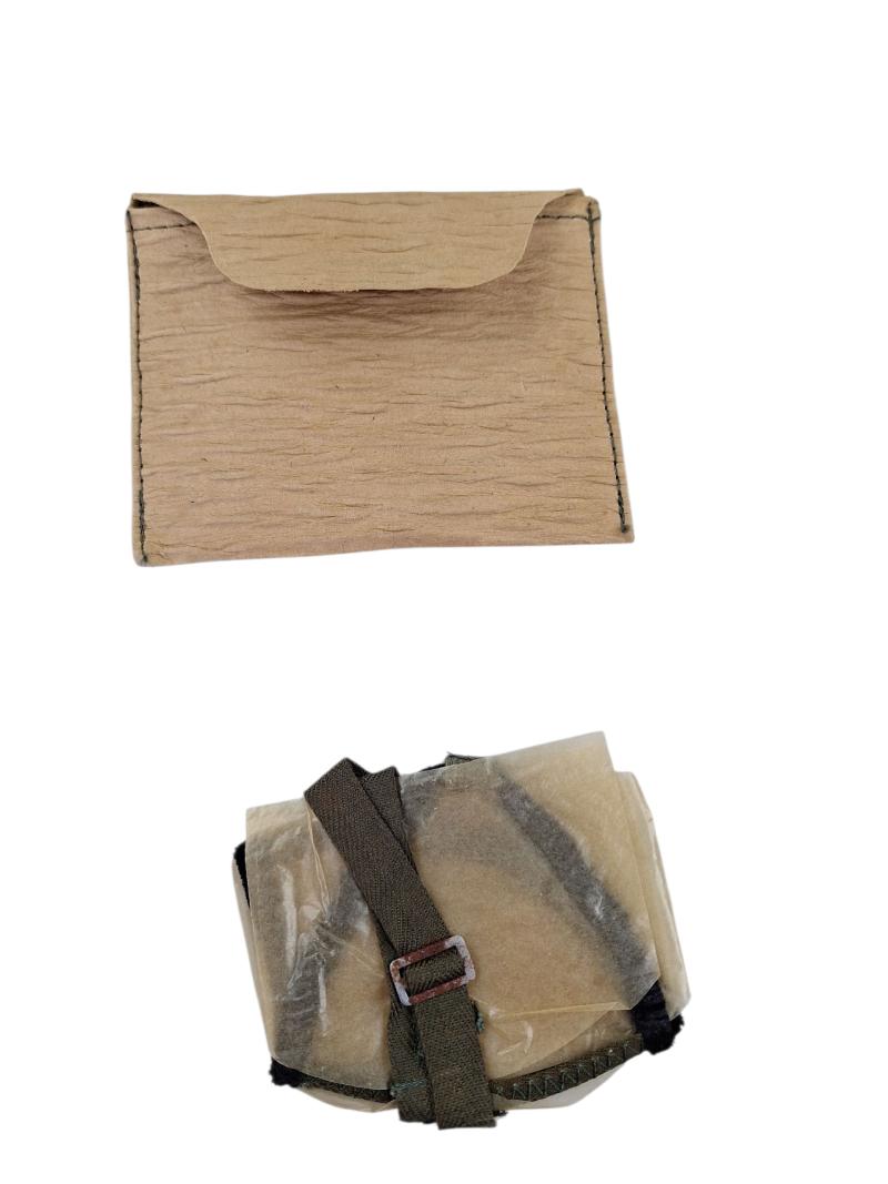 a German Dust goggles with pouch were produced in 1944