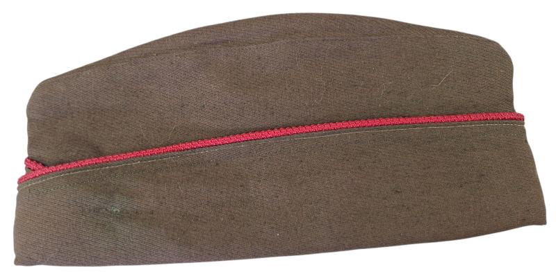 us ww2  garison cap red piping 