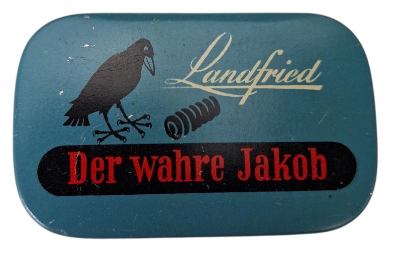metal can for chewing tabacco 