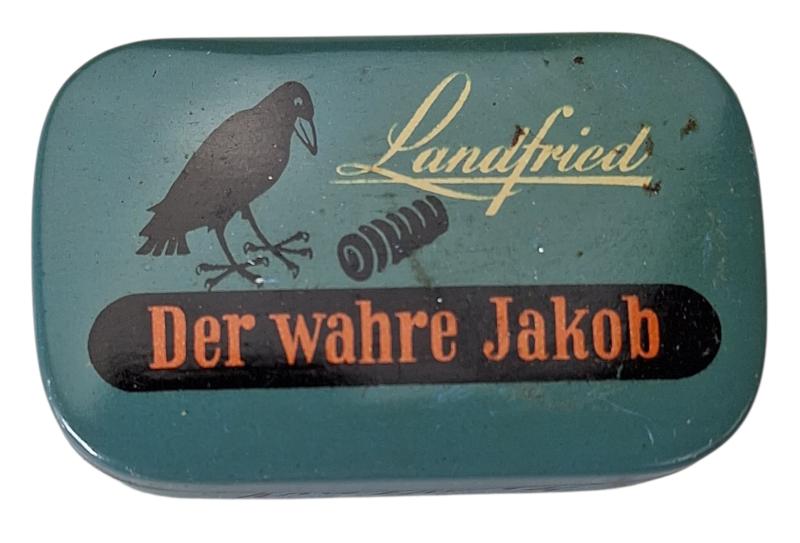 metal can for chewing tabacco 